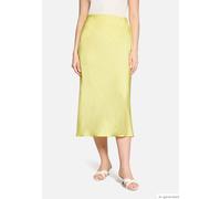 Maxirock BETTY BARCLAY "Damen unifarben", Damen, Gr. 36, gelb, Satin, Obermaterial: 100% Polyester, ausgestellt lang, Röcke Maxirock (27227857-36) gelb