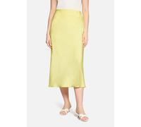 Maxirock BETTY BARCLAY "Damen unifarben", Damen, Gr. 42, gelb, Satin, Obermaterial: 100% Polyester, ausgestellt lang, Röcke Maxirock (27227857-42) gelb