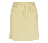 Maxirock URBAN CLASSICS "Urban Classics Damen Ladies Plisse Mini Skirt", Damen, Gr. L, beige (softgelb), 100% Polyester, unifarben, loose fit, Röcke Maxirock (60121467-L) softgelb