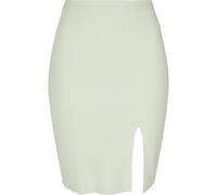 Maxirock URBAN CLASSICS "Urban Classics Damen Ladies Rib Knit Skirt", Damen, Gr. 3XL, lightmint, 35% Polyacryl, 35% Viskose, 30% Polyamid, unifarben, slim fit, Röcke Maxirock (22825151-XXXL) lightmint