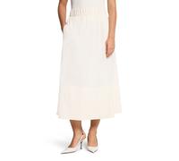 Maxirock VERA MONT "Damen mit Gummizug", Damen, Gr. 46, bright gardenia, Obermaterial: 75% Baumwolle, 22% Polyamid, 3% Elasthan, tailliert lang, Röcke Maxirock, Form (23272846-46) bright gardenia