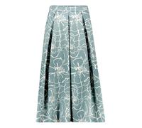 Maxirock VERA MONT "Damen mit Jacquard", Damen, Gr. 36, blau (petrol, cream), Stoff, Obermaterial: 100% Polyester. Futter: 100% Polyester, A-Linie lang, Röcke Maxirock (10537608-36) petrol, cream