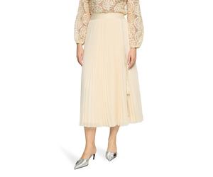 Maxirock VERA MONT "Damen mit Plissee", Damen, Gr. 44, champagne sorbet, Chiffon, Obermaterial: 100% Polyester; Futter: 100% Polyester, figurumspielend lang, Röcke Maxirock (63349760-44) champagne sor