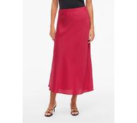 Maxirock VILA "VIELLETTE HW LONG SKIRT - NOOS", Damen, Gr. 40, jazzy, Web, Obermaterial: 100% Polyester, unifarben, Basic schmal wadenlang, Röcke Maxirock, Kunstfaser (95258341-40)