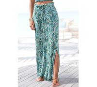 Maxirock VIVANCE, Damen, Gr. 38, grün (grün bedruckt), Jersey, Obermaterial: 100% Viskose, bedruckt, figurumspielend lang, Röcke Maxirock, mit Alloverdruck und elastischem Bund, langer Sommerrock mit 