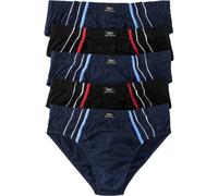 Maxislip BONPRIX, Damen, Gr. 9, 5 Stk., blau (dunkelblau, schwarz), Obermaterial: 100% Baumwolle, Unterhosen, Maxislip mit weicher Baumwolle (5er Pack) (79999862-9) dunkelblau, schwarz