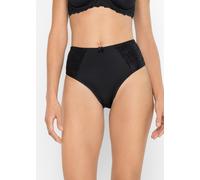 Maxislip BONPRIX "Maxislip mit zarter Spitze (2er Pack)", Damen, Gr. 52/54 (XXL), 2 Stk., schwarz (schwarz, schwarz), Obermaterial: 80% Polyamid, 20% Elasthan. Spitze: 90% Polyamid, 10% Elasthan, Unte