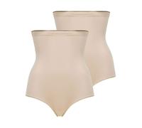 Maxislip CONTURELLE "2er Pack Damen Maxislip Soft Touch", Damen, Gr. 46, beige (sand sand), Stoff, Obermaterial: 69% Polyamid PA. 31% Elasthan EL., Unterhosen (51932713-46) sand sand