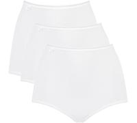 Maxislip SLOGGI "24/7 Cotton", Damen, Gr. 44, weiß, Jersey, Obermaterial: 96% Baumwolle, 4% Elasthan (LYCRA), unifarben, körpernah, Unterhosen, höher geschnittene Passform, elastisch, Spitze, blickdic