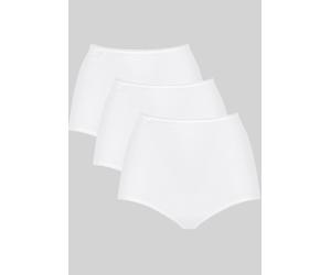 Maxislip SLOGGI "24/7 Microfibre", Damen, Gr. 46, weiß, Microfaser, Obermaterial: 88% Polyamid, 12% Elasthan, unifarben, körpernah, Unterhosen, besonders dehnbare Qualität, leicht, atmungsaktiv, moder