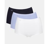 Maxislip SLOGGI "Basic+", Damen, Gr. 52, bunt (multiple colours 15), Single Jersey, Obermaterial: 95% Polyamid, 5% Elasthan, clean, unifarben, figurbetont, Unterhosen, Baumwollmischung, weiche Nähte,