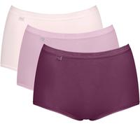 Maxislip SLOGGI "Basic+ Maxi C3P", Damen, Gr. 50, bunt (multiple colours 13), Single Jersey, Obermaterial: 95% Baumwolle, 5% Elasthan, figurbetont, Unterhosen Maxislip, perfekter Sitz (42995651-50)