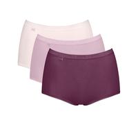 Maxislip SLOGGI "Basic+ Maxi", Damen, Gr. 40, bunt (multiple colours 13), Single Jersey, Obermaterial: 95% Baumwolle, 5% Elasthan, figurbetont, Unterhosen, perfekter Sitz, Cotton-Mix, hohe Taille (429
