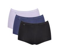 Maxislip SLOGGI "Basic+ Maxi", Damen, Gr. 42, bunt (multiple colours 19), Single Jersey, Obermaterial: 95% Baumwolle, 5% Elasthan, figurbetont, Unterhosen, perfekter Sitz, Cotton-Mix, hohe Taille (968