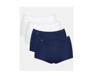 Maxislip SLOGGI "Basic+ Maxi", Damen, Gr. 44, bunt (multiple colours 13), Single Jersey, Obermaterial: 95% Baumwolle, 5% Elasthan, clean, unifarben, körpernah, Unterhosen, perfekter Sitz, besonders we