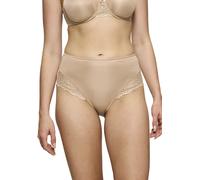 Maxislip TRIUMPH "Ladyform Soft", Damen, Gr. 40, beige (macchiato), Microtouch, Obermaterial: 56% Polyamid, 32% Polyester, 12% Elasthan, leicht glänzend, unifarben, körpernah, Unterhosen, mit Spitze,