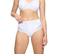 Maxislip TRIUMPH "Ladyform Soft", Damen, Gr. 40, weiß, Microtouch, Obermaterial: 56% Polyamid, 32% Polyester, 12% Elasthan, leicht glänzend, unifarben, körpernah, Unterhosen, mit Spitze, femininer Sti