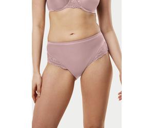 Maxislip TRIUMPH "Ladyform Soft", Damen, Gr. 44, rosa (rosebloom), Microtouch, Obermaterial: 56% Polyamid, 32% Polyester, 12% Elasthan, leicht glänzend, unifarben, körpernah, Unterhosen, mit Spitze, f