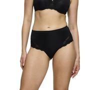 Maxislip TRIUMPH "Ladyform Soft", Damen, Gr. 44, schwarz, Microtouch, Obermaterial: 56% Polyamid, 32% Polyester, 12% Elasthan, leicht glänzend, unifarben, körpernah, Unterhosen, mit Spitze, femininer 