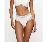Maxislip TRIUMPH "Lift Smart", Damen, Gr. XL, weiß (ecru weiß), Microfaser, Obermaterial: 84% Polyamid, 16% Elasthan. Spitze: 90% Polyamid, 10% Elasthan, unifarben, figurbetont, Unterhosen, Stretch-Sp