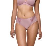Maxislip TRIUMPH "Wild Azalea Florale", Damen, Gr. 38, rosa (blossom kiss), Microtouch, Obermaterial: 82% Polyamid, 18% Elasthan, körpernah, Unterhosen, Spitze, hochgeschnitten, Satin-Einfassung, elas