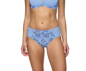 Maxislip TRIUMPH "Wild Iris Florale", Damen, Gr. 46, brise, Microtouch, Obermaterial: 86% Polyamid, 14% Elasthan, körpernah, Unterhosen, mehrfarbige Stickerei, hochgeschnitten, leicht formend (6004454