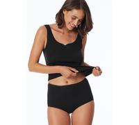 Schiesser Damen Slip Maxi, 2er Pack, Gr. 40, Schwarz (schwarz 000)