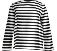 MaxMara Weekend Damen Langarmshirt schwarz gestreift (DE/NL/SE/PL, Alphanumerisch, L, Regular, Regular, schwarz-weiß-001)