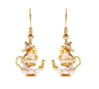 Maxtonser Halskette mit Anhänger, Chipmunk, Teekanne, baumelnde Ohrringe, Schmuck-Set, Kette für den täglichen Gebrauch auf Partys