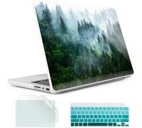 May Chen MacBook Pro 2026 14 Zoll M5 M4 M3 M2 M1 Pro/Max Chip, Version 2026 2025-2021, Modell A3427 A3426 A3434 A3112 A3401 A3185, Kunststoff-Hartschale mit Tastaturabdeckung, Wald