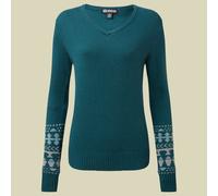 Sherpa Maya V-Neck Sweater Damen Strickpullover verdigris Größe XS Farbgruppe petrol petrol Damen 38% Viskose, 35% Nylon, 22% Wolle, 5% Alpaka | Enthält nichttextile Teile tierischen Ursprungs