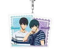 MayDee Anime Free! Manga Schlüsselanhänger Anime Figur Anhänger Rucksack Schlüssel Zubehör Kinder Teenager Geschenk, Free! Peripherie Schlüsselanhänger (A)