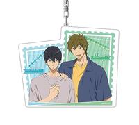 MayDee Anime Free! Manga Schlüsselanhänger Anime Figur Anhänger Rucksack Schlüssel Zubehör Kinder Teenager Geschenk, Free! Peripherie Schlüsselanhänger (E)