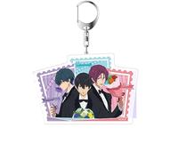 MayDee Anime Free! Manga Schlüsselanhänger Anime Figur Anhänger Rucksack Schlüssel Zubehör Kinder Teenager Geschenk, Free! Peripherie Schlüsselanhänger (C)