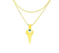 MayDee Cyberpunk Necklace Edgerunner Kreuz Lumineszenz Halskette Glaube Metall Anhänger Cyberpunk Halsketten Für Männer