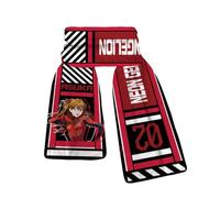 MayDee NEON Genesis Evangelion Schal, Eva Manga Männer Frauen Kinder Trend Der Vielseitigen Kristall Samt Herbst Und Winter Warmen Kinderschal (B)