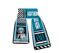 MayDee NEON GENESIS EVANGELION Schal, EVA Manga Männer Frauen Kinder Trend Der Vielseitigen Kristall Samt Herbst Und Winter Warmen Kinderschal (A)