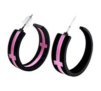 MayDee Ohrringe - Aluminiumfrei, Hoop, Weiß, Rund, Cosplay, Tokyo Revengers, Unisex, 2 Count