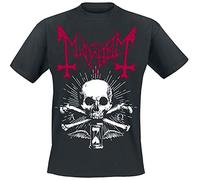 Mayhem Alpha Omega Daemon Männer T-Shirt schwarz L 100% Baumwolle Band-Merch, Bands