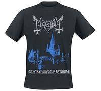 Mayhem De Mysteriis Dom Sathanas Männer T-Shirt schwarz M 100% Baumwolle Band-Merch, Bands