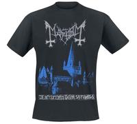 Mayhem De Mysteriis Dom Sathanas Männer T-Shirt schwarz XL 100% Baumwolle Band-Merch, Bands