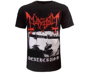 Mayhem Deathcrush Album T-Shirt - Echter norwegischer Black Metal Merch S Schwarz
