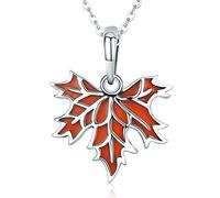 MAYIYAHO 100% 925 Sterling Silber Herbst Ahorn Baum Blätter Anhänger Halskette für Frauen Luxus Sterling Silber Schmuck Geschenk