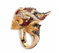 MAYIYAHO Explosion Retro Queen Her Majesty Ring Europäische und amerikanische Mode Kreative Persönlichkeit Ring
