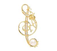 MAYIYAHO Gold/Weiß plattiert Zirkon Octopus Brosche Frauen Männer Marine Life Tier Boutique Broschen Pins Kleid Corsage