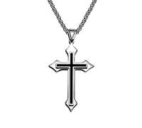 MAYIYAHO Klassische Trend Kreuz Anhänger Halsketten für Männer Kreative Pfeilkreuz Herren Halskette Casual Party Amulett Schmuck