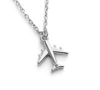 MAYIYAHO Mode Mädchen Schmuck Zubehör 925 Sterling Silber Flugzeug Anhänger Halskette aus massivem Silber Frauen Geburtstagsgeschenk
