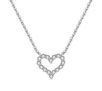 MAYIYAHO Real 925 Sterling Silber Kristall Herz Halsketten Anhänger Heißer Reiner Silber Schmuck für Frauen