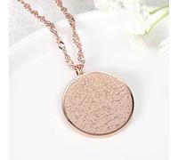 MAYIYAHO Religion Allah Koran Runde Plakette Anhänger Halskette für Männer Frauen Edelstahl Anhänger Amulett Islamischer Schmuck Muslimisches Geschenk