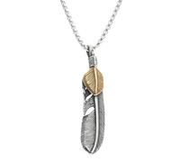 MAYIYAHO Vintage Adler Feder Anhänger Halskette für Männer Hip Hop Trend Schmuck Geschenk
